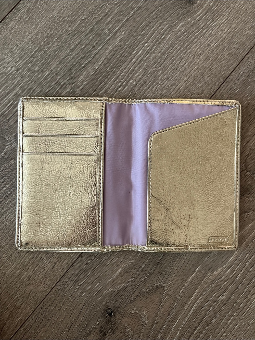 EUC Coach Poppy Graffiti Beige Signature Canvas Tote, Wristlet & Passport Holder - Picture 14 of 17
